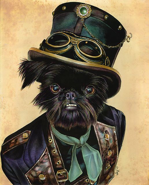 Steampunk affenpinscher