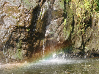 Rainbow in the Waterfall