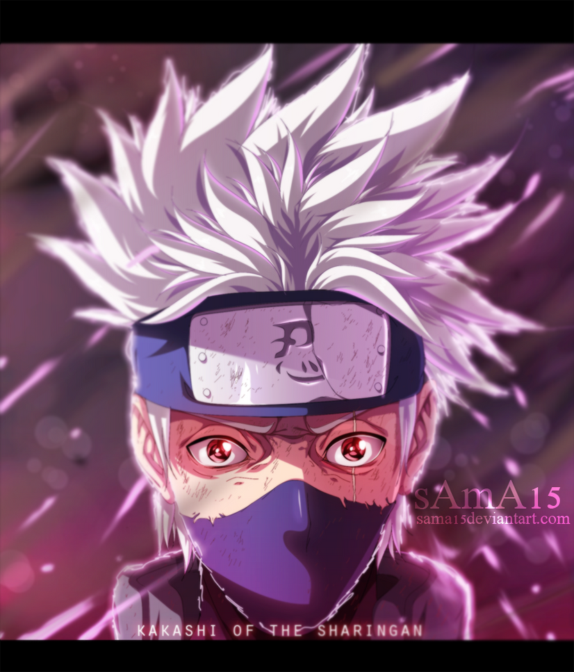 Naruto Chapter 688 Color manga naruto 688 - kakashi of the sharingan by sAmA15 on DeviantArt