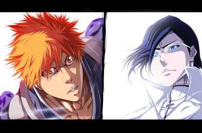 Ichigo and Ishida - bleach 586 (collab)