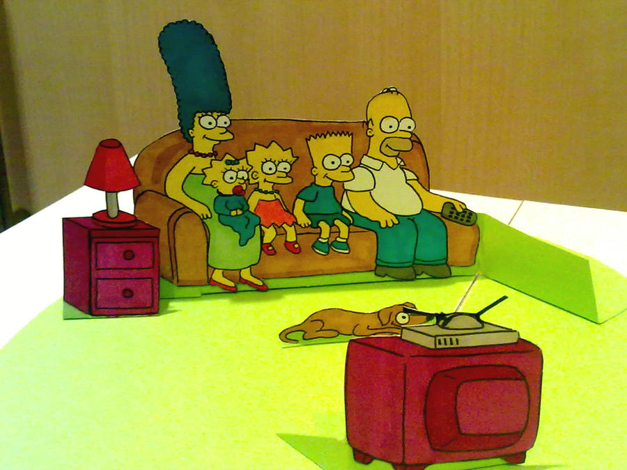 The Simpsons pop up