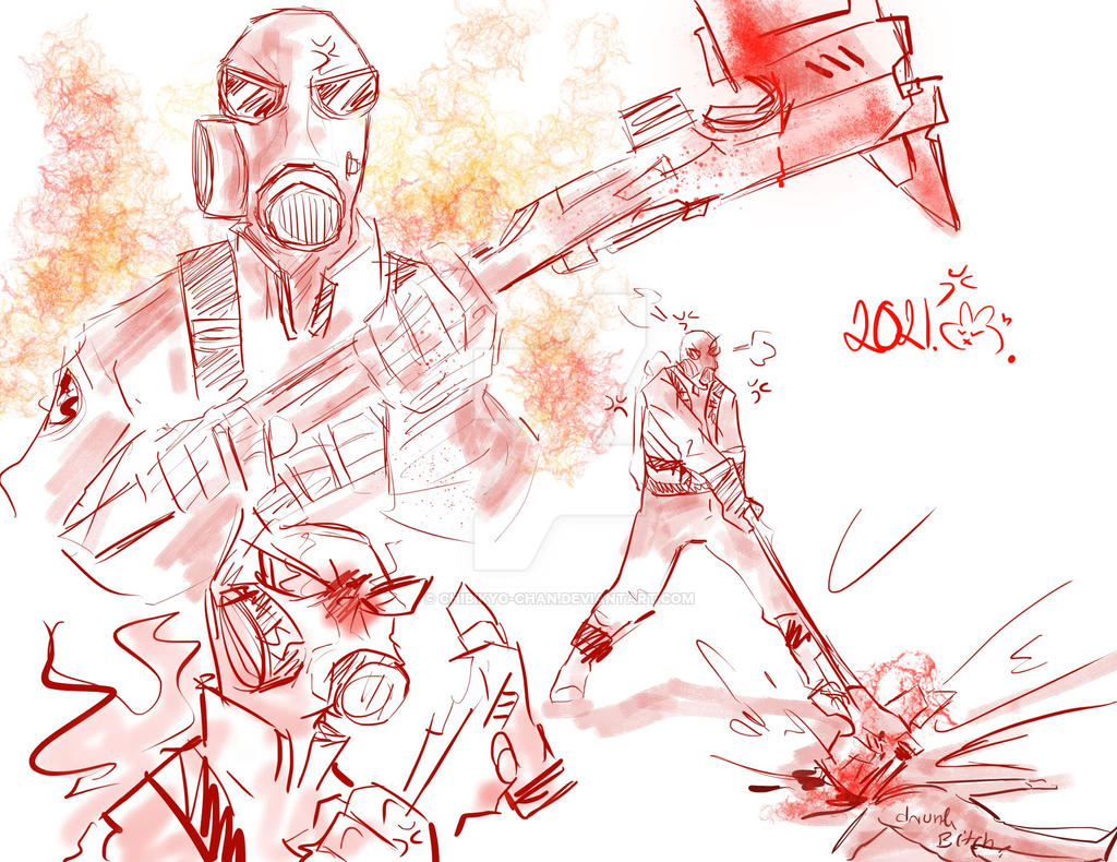 Pyro Pointing Pyro Doodle by chibikyo-chan on DeviantArt