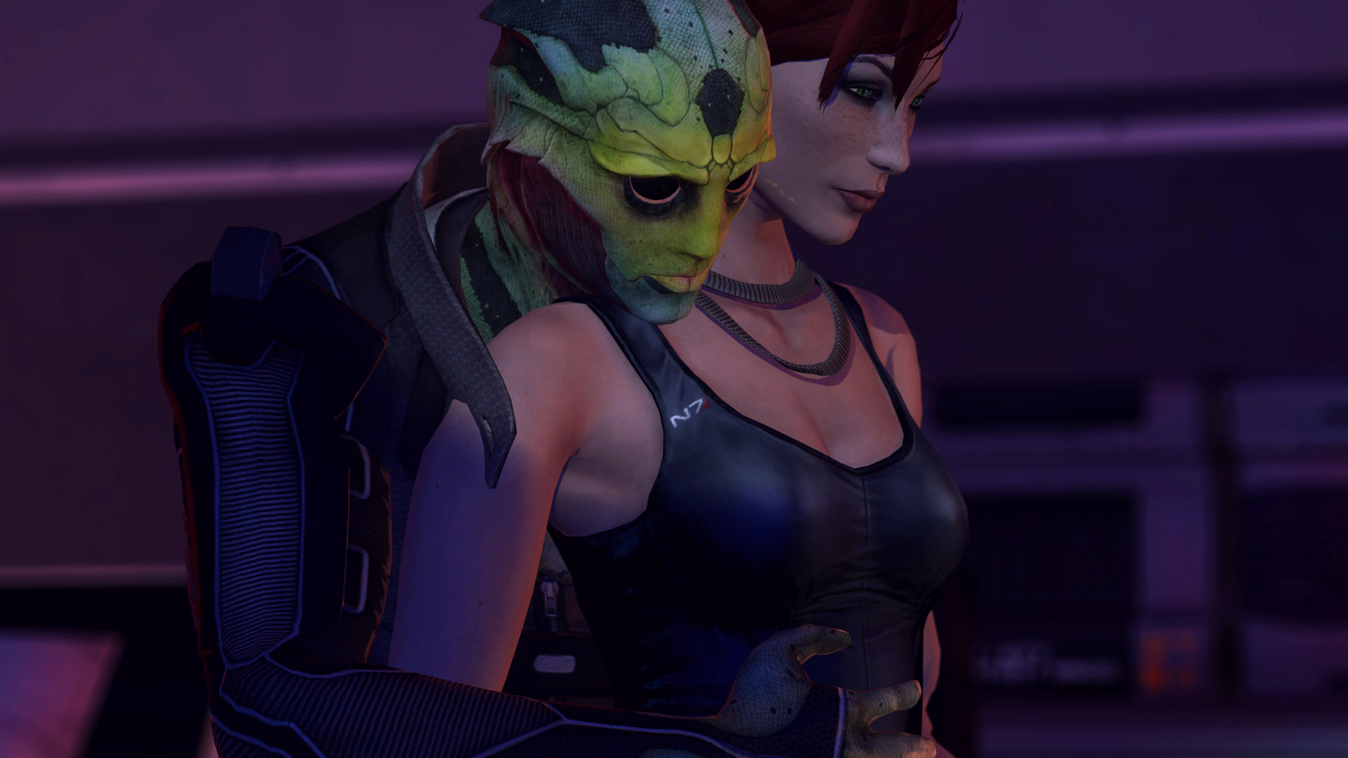 Thane Krios and Jane Shepard