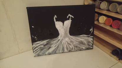 Attempt at Ballerina Tutu dress painting