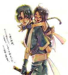 Misao and Aoshi - Samurai X or Rurouni Kenshin by Yeeg on DeviantArt