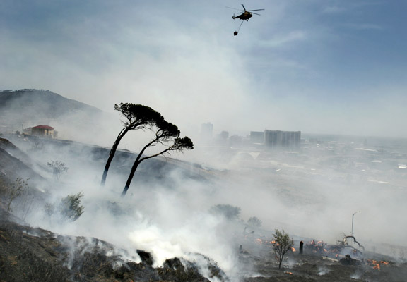 Fire on Table Mountain