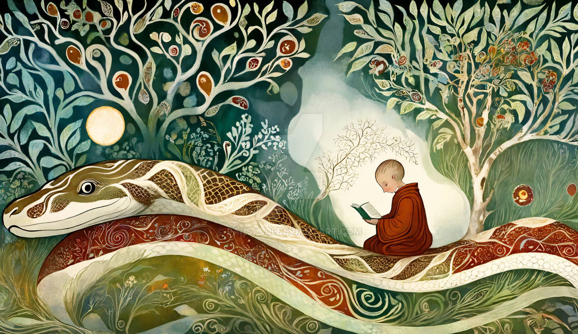Walk Serpent Riding Wisdom Riding the Serpent's Path by pansaldi on DeviantArt