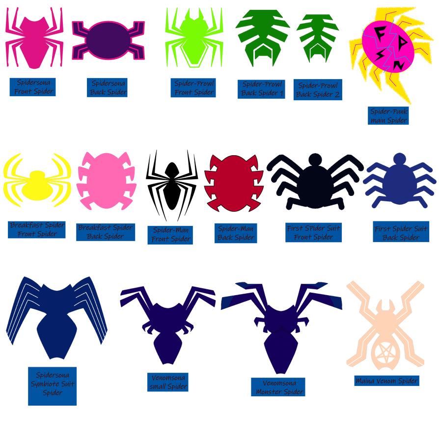 Spider Riders Symbols Spider emblems by AlexTheAhsum on DeviantArt