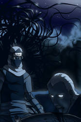 Naruto fanart: Kakuzu and Hidan night hunt