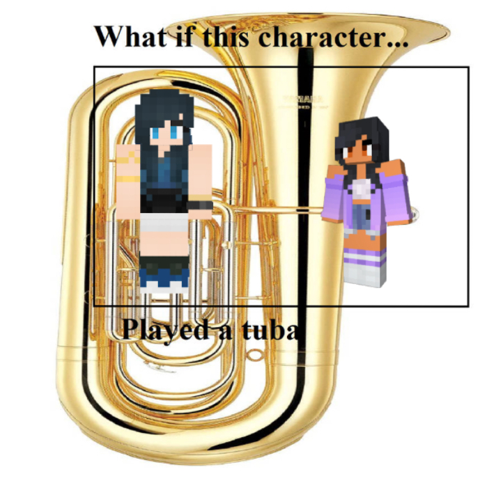 What if this character played a tuba by AWaluigiFanatic on DeviantArt