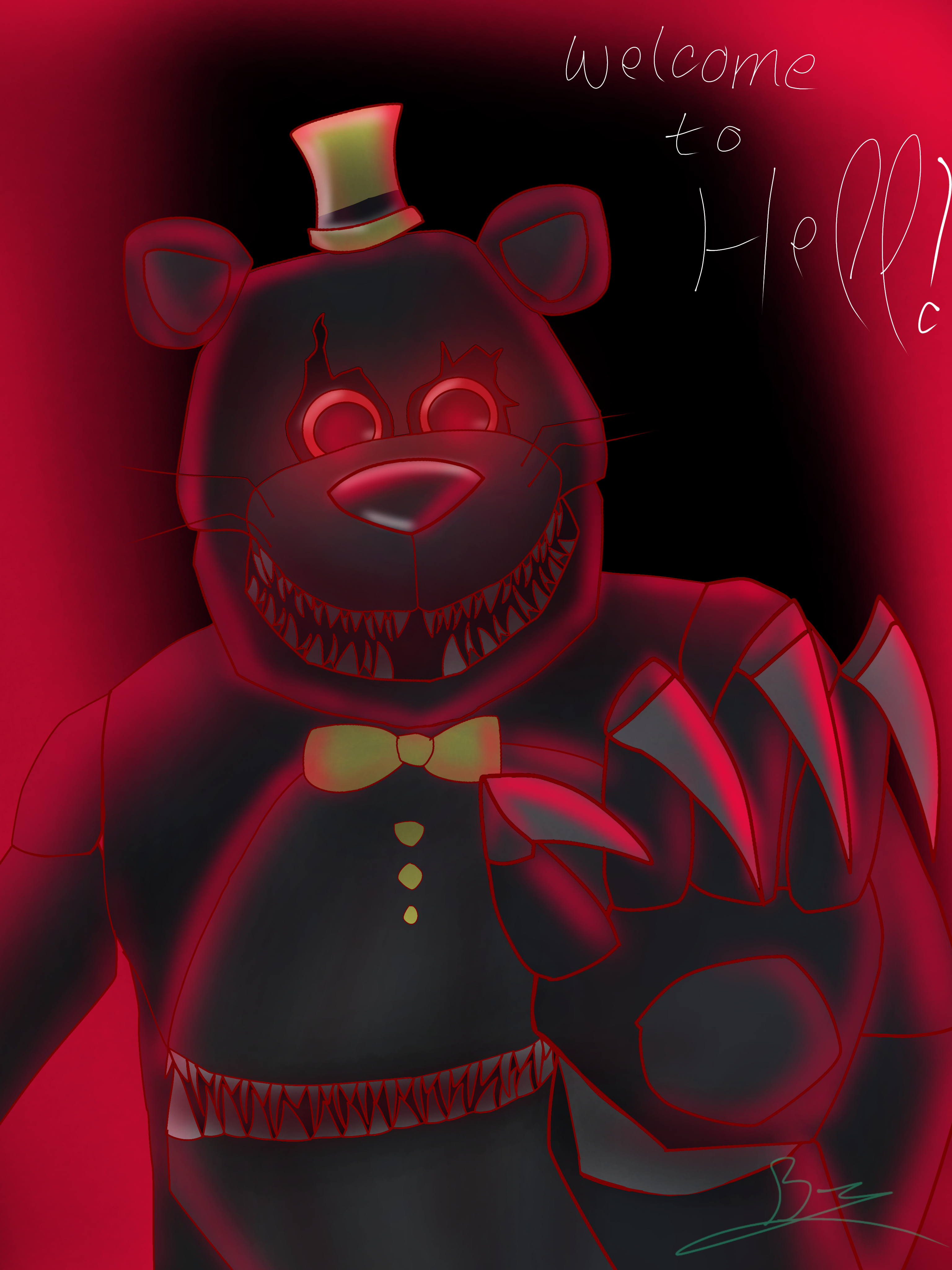 Nightmare Fnaf 4 Seven Years Anniversary/ inspired by a fanart