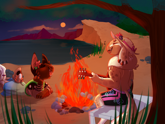 Summer Prompt 1 - Camp fire song