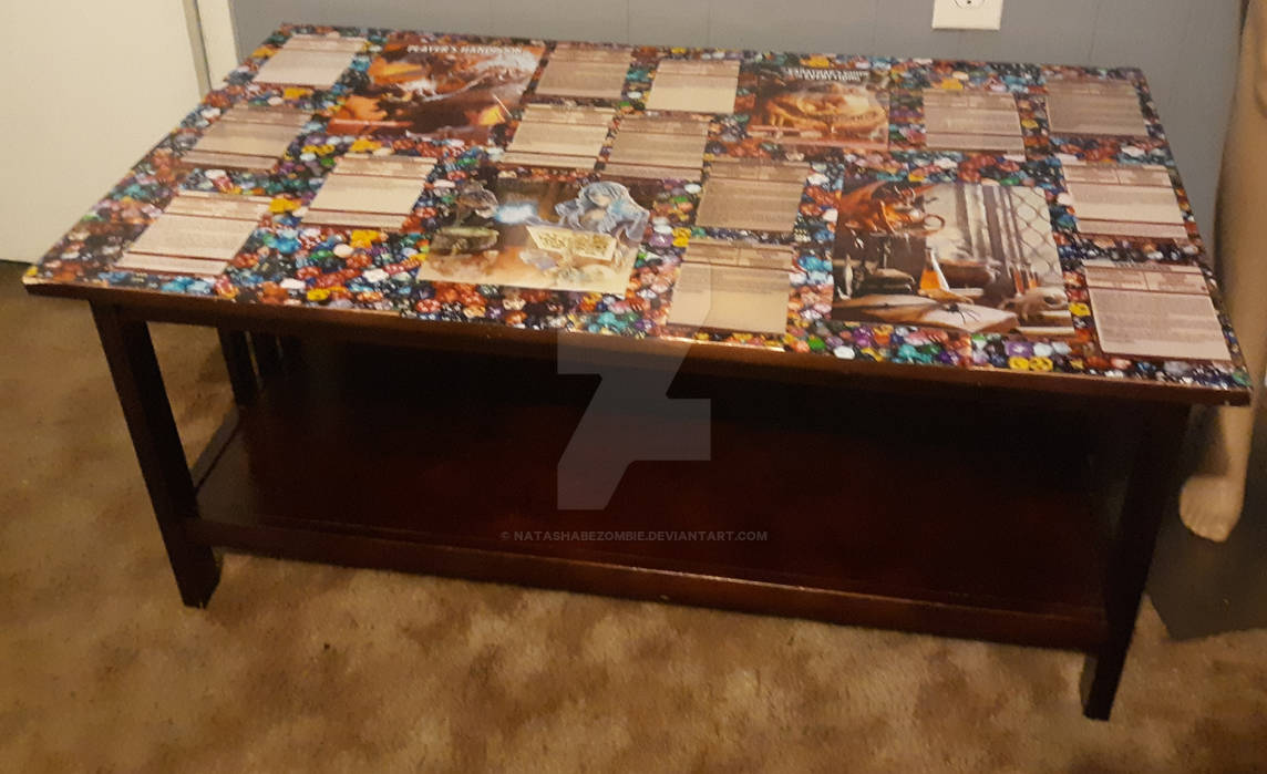 Dnd Tea Table Dungeons and dragons coffee table by NatashaBeZombie on DeviantArt