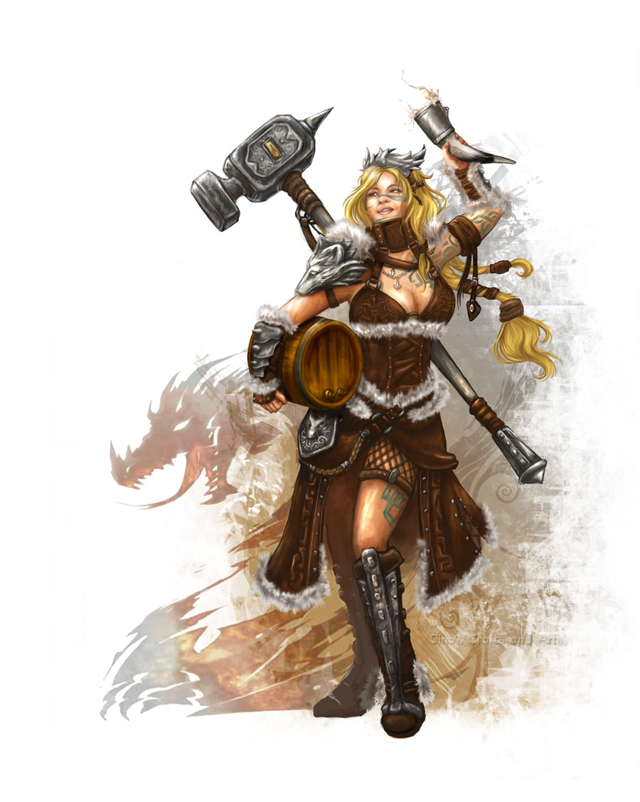 GuildWars 2 fan art : Norn brewer costume concept