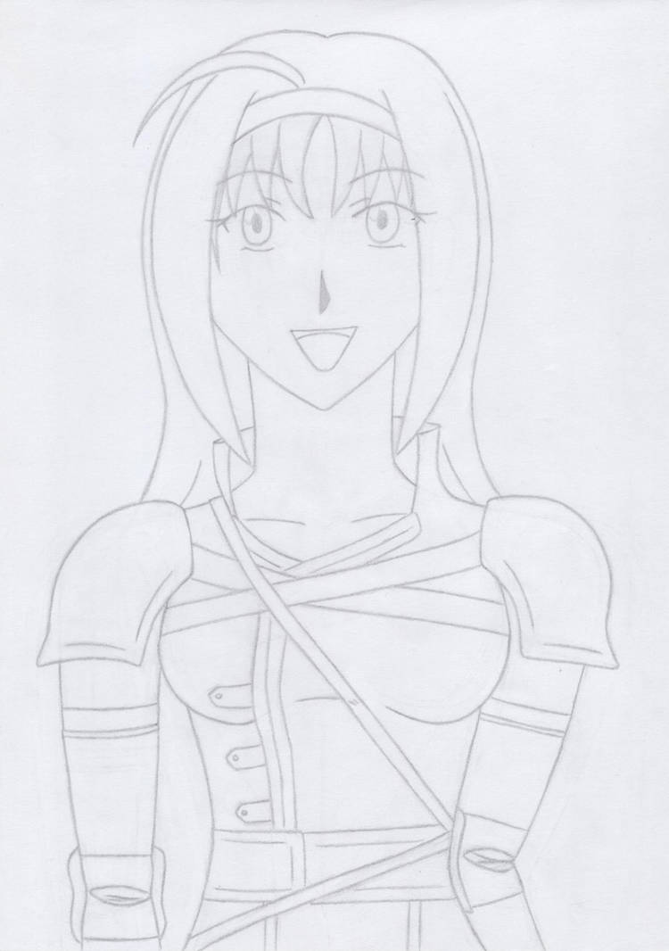 FE9 - Mia lineart by pyroclasm on DeviantArt