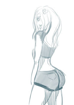 Terra and her sexy buns WIP