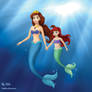 Little Ariel and Athena