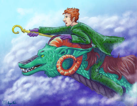 Riddler on a dragon
