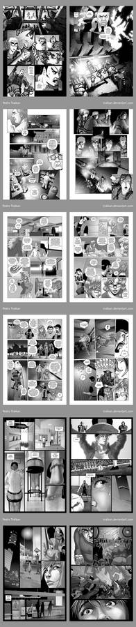 Comic pages samples - greyscale