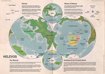 Helevos Hemispheres Atlas Map