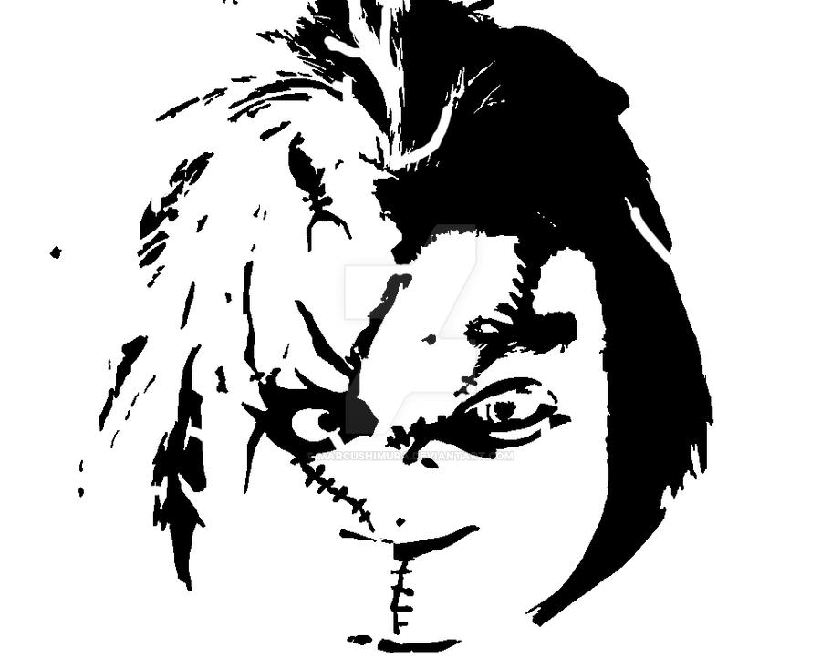 Chucky Stencil by MarcusHimura on DeviantArt