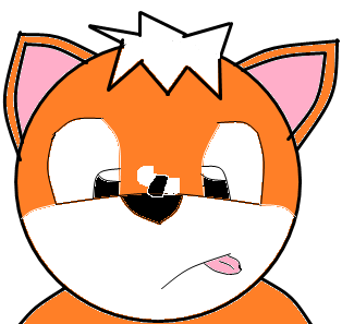 Concentrating cute fox