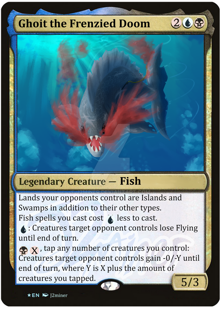 MTG Fish Lord Card by j2miner on DeviantArt