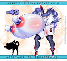 Bunny Suit Absol Bimbo [72hrs. AUCTION OPEN] by PokaPokaPokaPoka