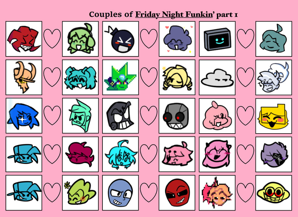 Copole Fnf Mod Couples of Friday Night Funkin part 1 by Shytsundere24 on DeviantArt