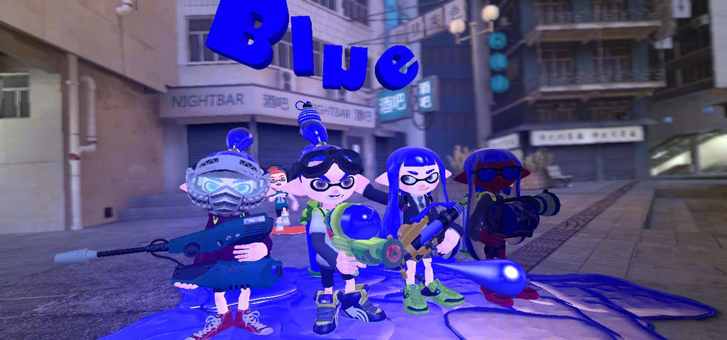 Splatoon Team blue by ca850 on DeviantArt