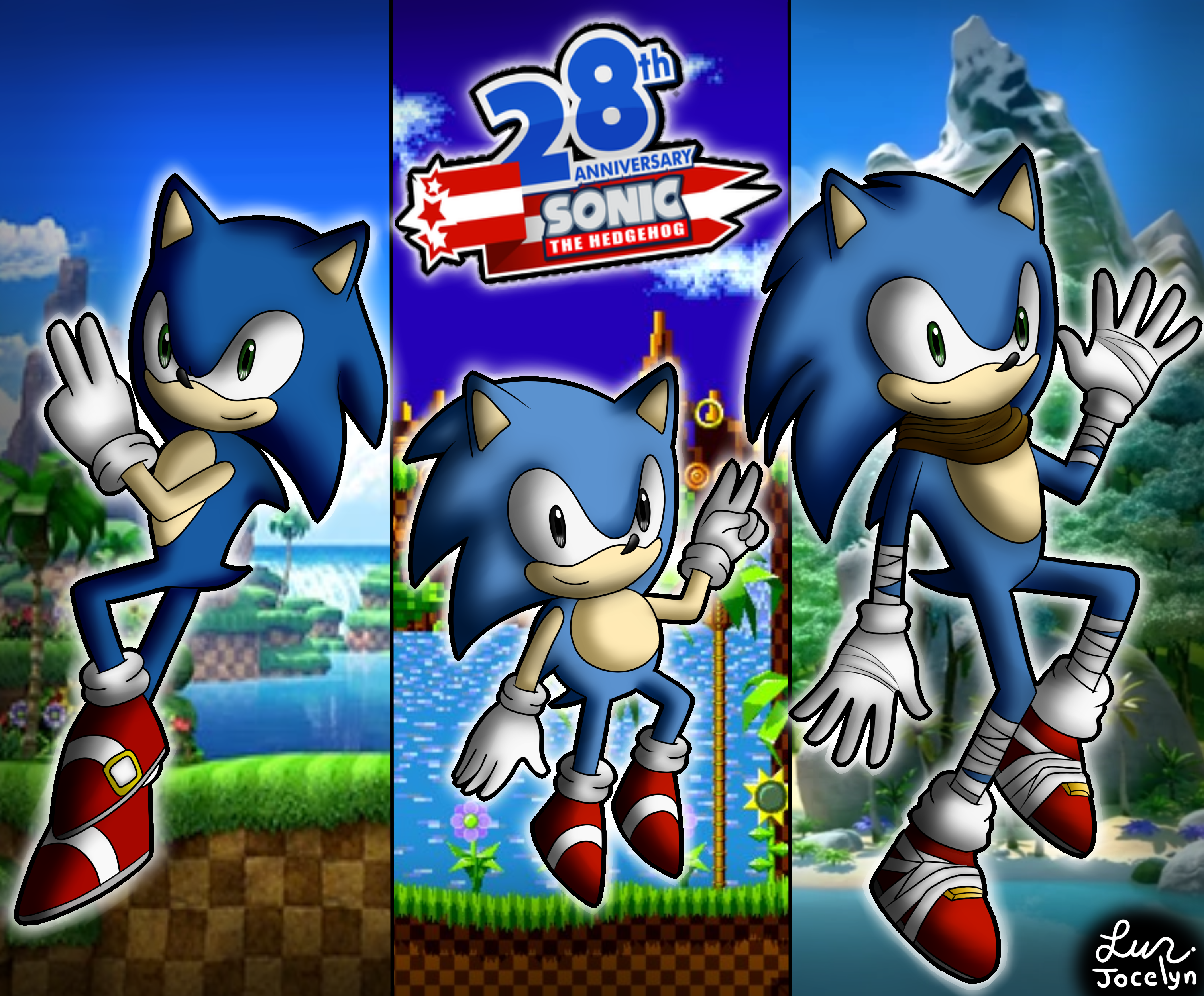 Classic Sonic, Revamped by Hypersonic172 on DeviantArt  Jogos do sonic,  Festas de aniversário do sonic, Lego batman o filme