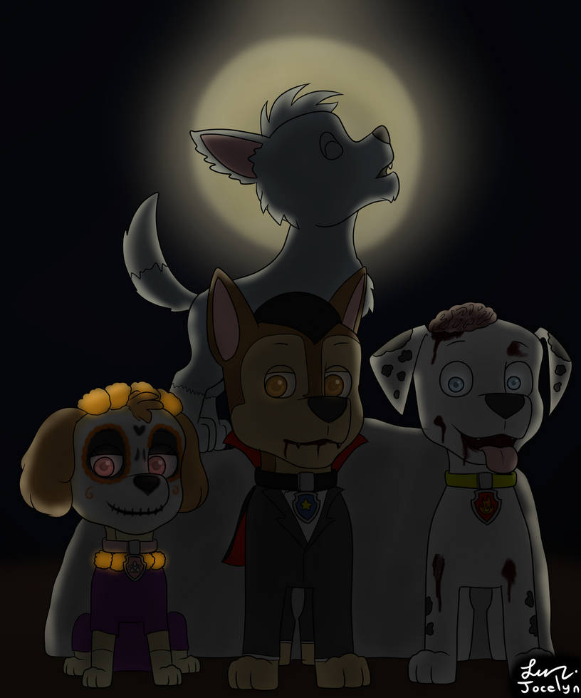 Paw Patrol Halloween by JocelynMinions on DeviantArt