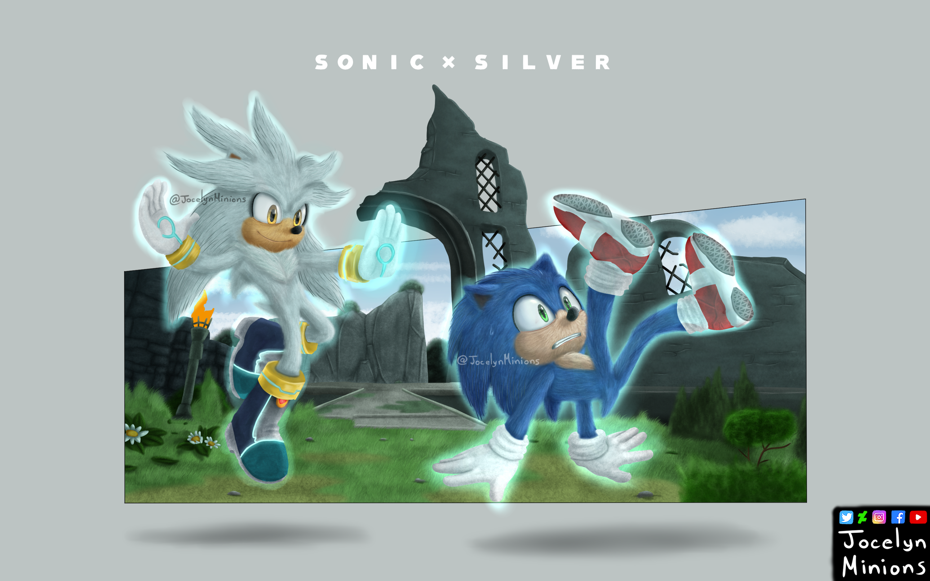 Sonic x Shadow (Movie Style Redraw) by Jame5rheneaZ on deviantart