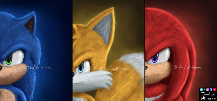 Sonic Tails and Knuckles Movie