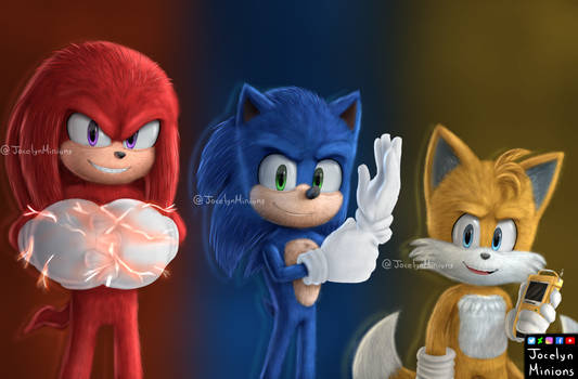 Movie Sonic - Sonic Fanart Timelapse #2 