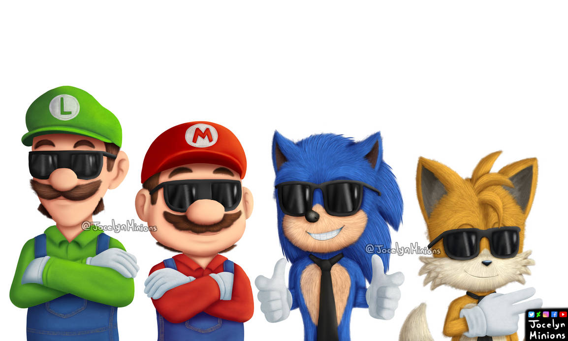 Sonic Tails Mario And Luigi Movie by JocelynMinions on DeviantArt