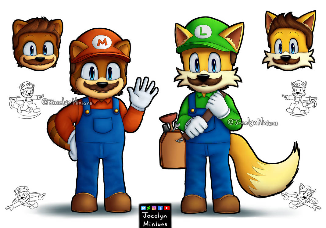 Mario And Luigi Sonic Style by JocelynMinions on DeviantArt