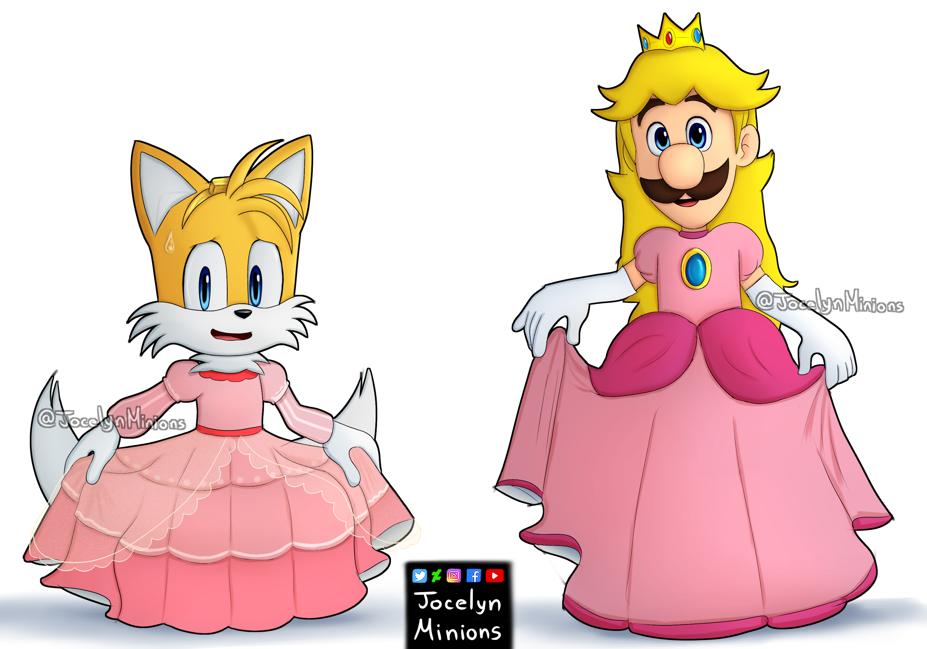 Classic Tails and Modern Luigi by IceLucario20xx on DeviantArt