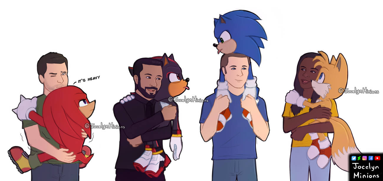 Knuckles Wade Sonic Tom Tails Maddie Shadow Stone by JocelynMinions on ...