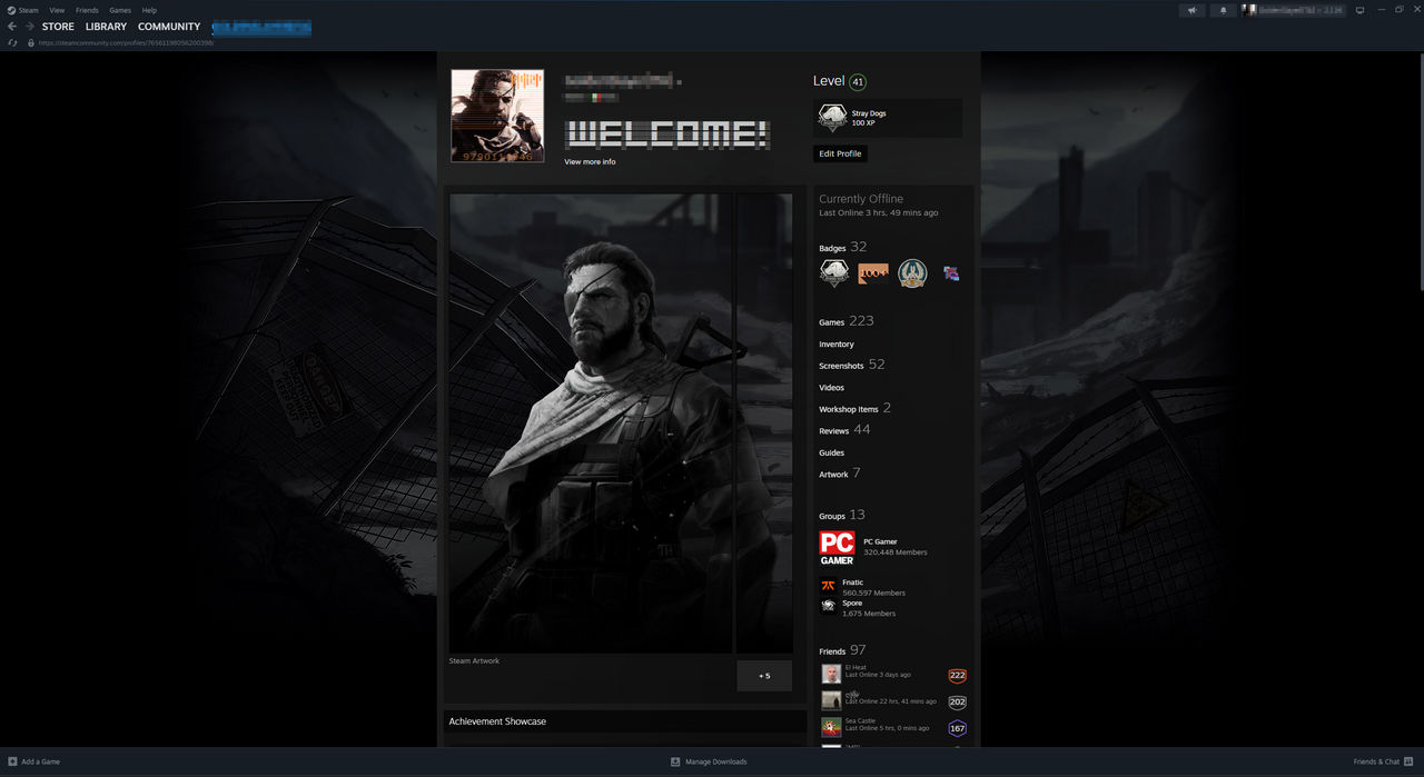 Big Boss - Metal Gear Solid V Steam Profile Design by HellBastia on ...