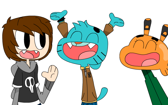 Dream gets laid out by gumball // fanart, Dream vs. Gumball