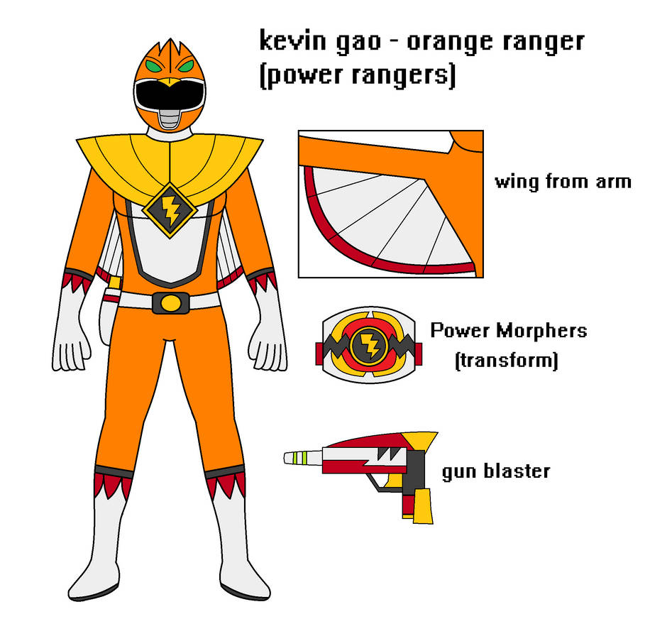 Orange Ranger (power Rangers Oc) by matthewleeyokmeng on DeviantArt