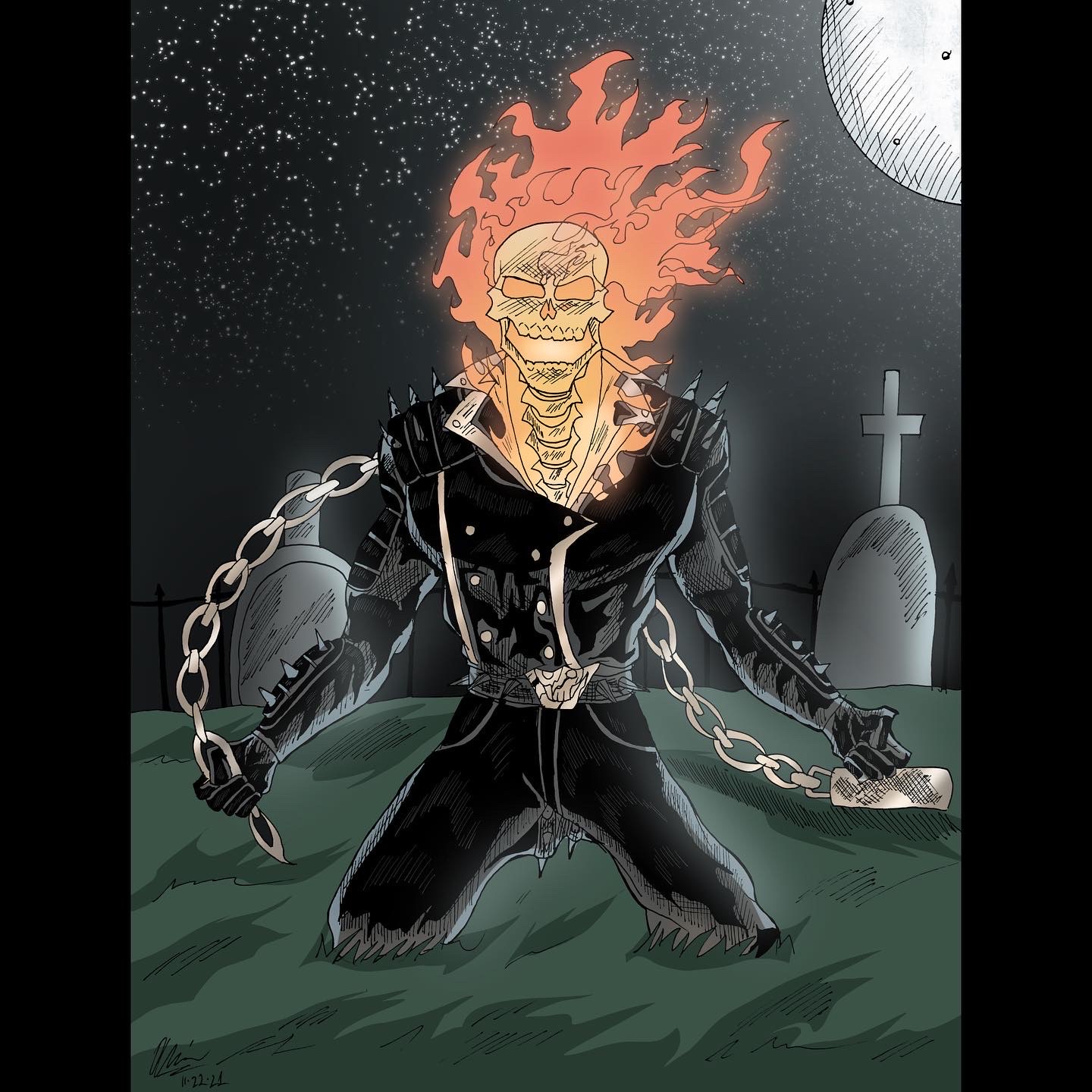 Ghost Rider in Sorrow by SpideyPlayz89 on DeviantArt