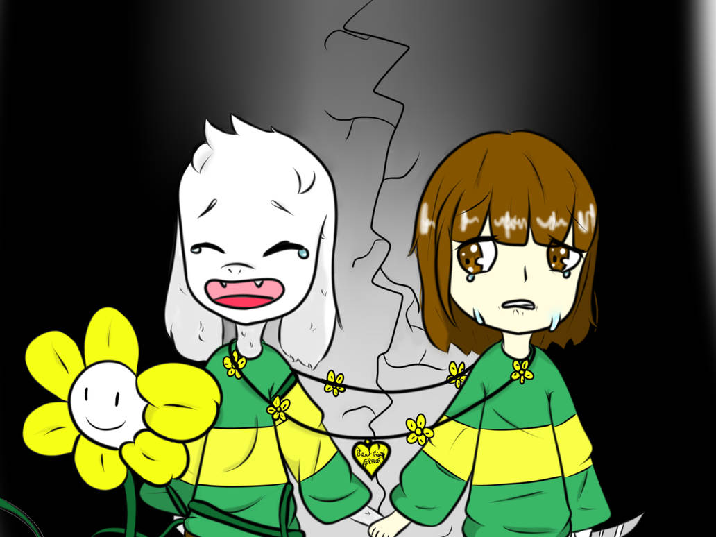 Asriel and Chara by AdeKillper on DeviantArt