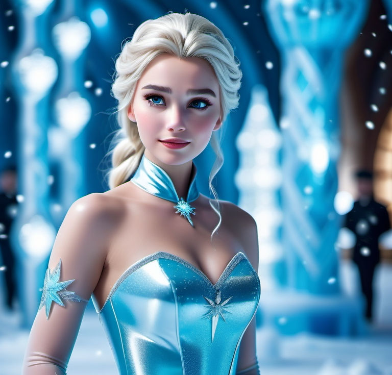 Comp Elsa Amazing Elsa at the winter ball by MindlessAI on DeviantArt
