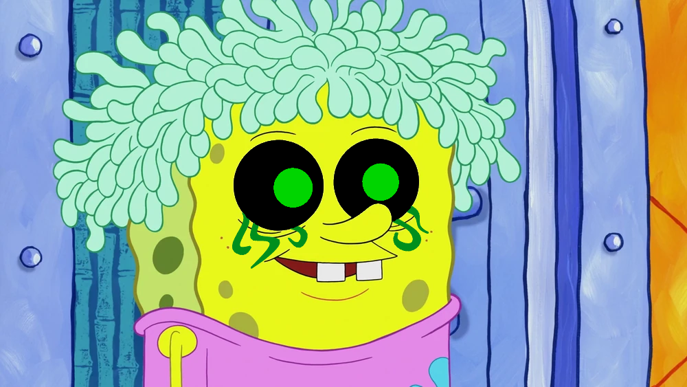 spongebob dressed as old lady Spongebob Old Lady Cosplay