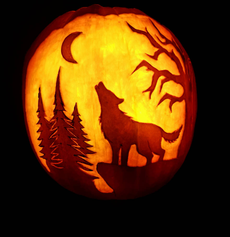 Wolves Pumpkins Wolf Pumpkin by AnonymousButObvious on DeviantArt