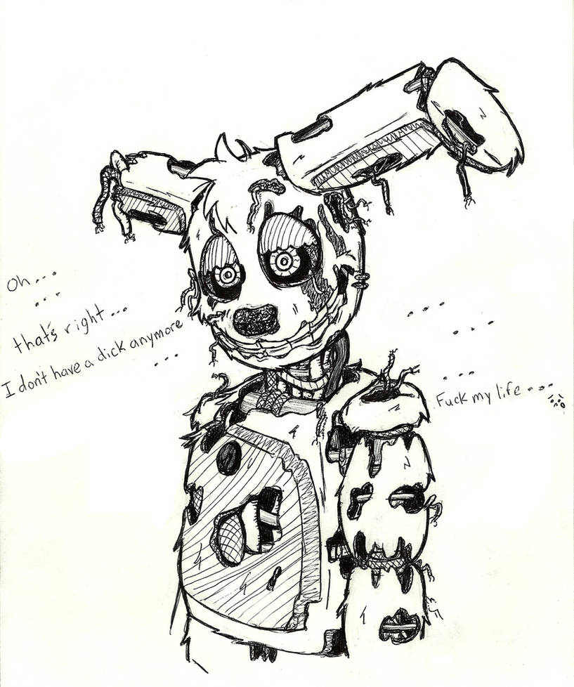 Springtrap Sad A Sad Springtrap by lilttemiss on DeviantArt