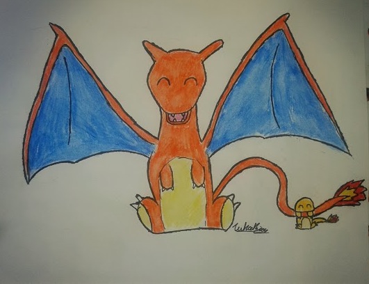 Charizard and Charmander