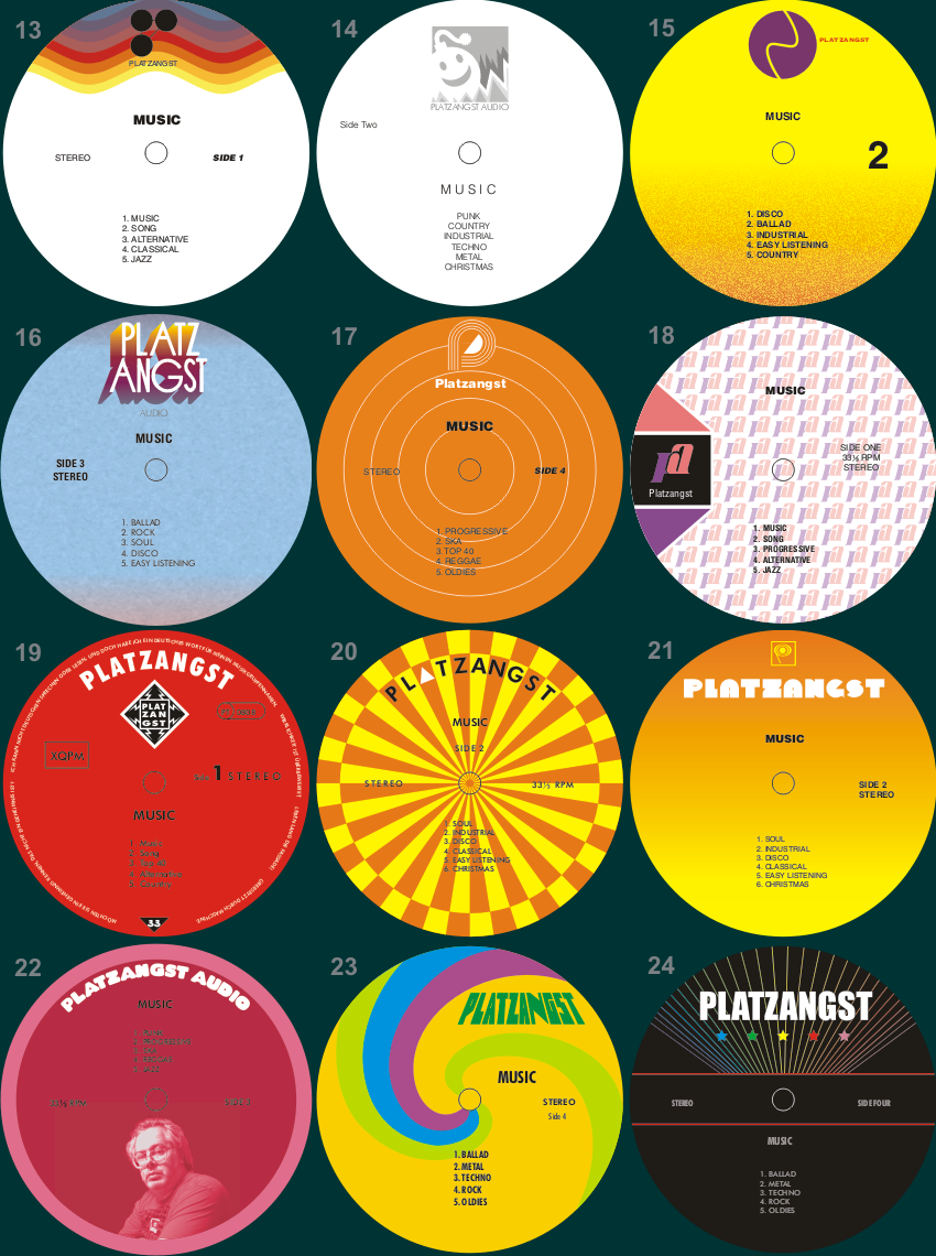 Twelve More Fake Record Labels by stophim on DeviantArt